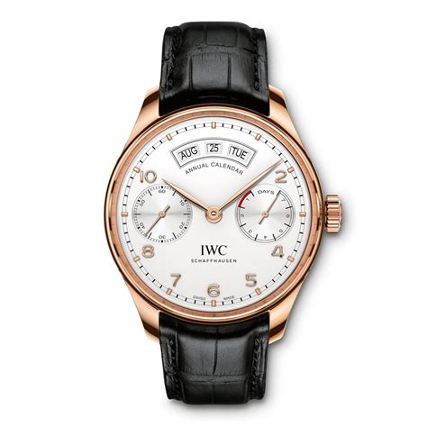 iwc annual calendar rose gold|IWC portugieser 44 calendar.